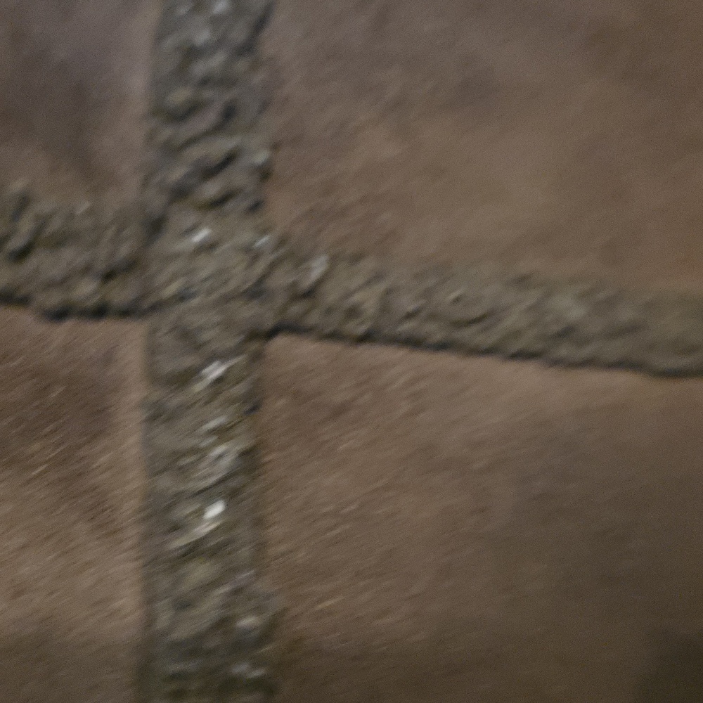 L. L. Bean Girls Faux Brown Suede Hooded Jacket Sherpa Lining Trim  L/14-16 READ - Picture 5 of 13